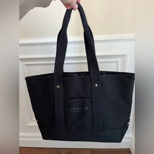 Coach Fragrance Lined Canvas Tote Bag Black